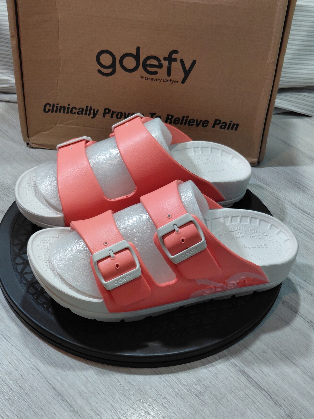 NEW Gravity Defyer Womens UP BOV 2.1 Therapeutic Orthopedic Sandals Peach W9